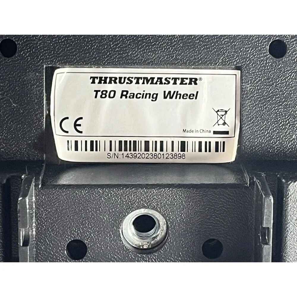 T-80 Thrustmaster Racing Wheel with Pedals PlayStation 3 and 4 Tested